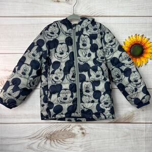 Baby GAP Disney Mickey Mouse Puffer Jacket Toddler Size 4 Years